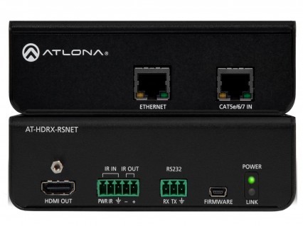 Atlona Kit HDMI Over Categoria AT-HD-RSNET – Com IR, RS-232 e Ethernet